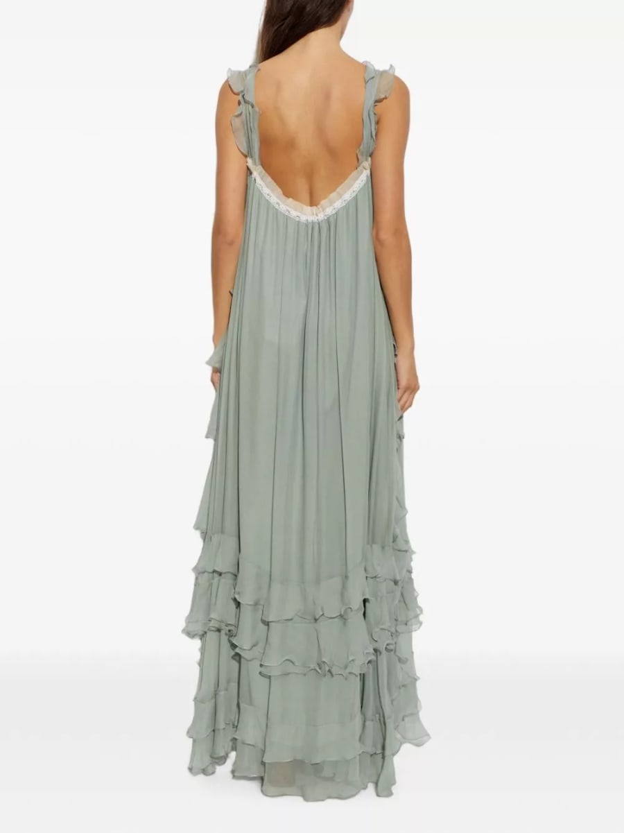 Chloé Abito maxi in seta, view 3