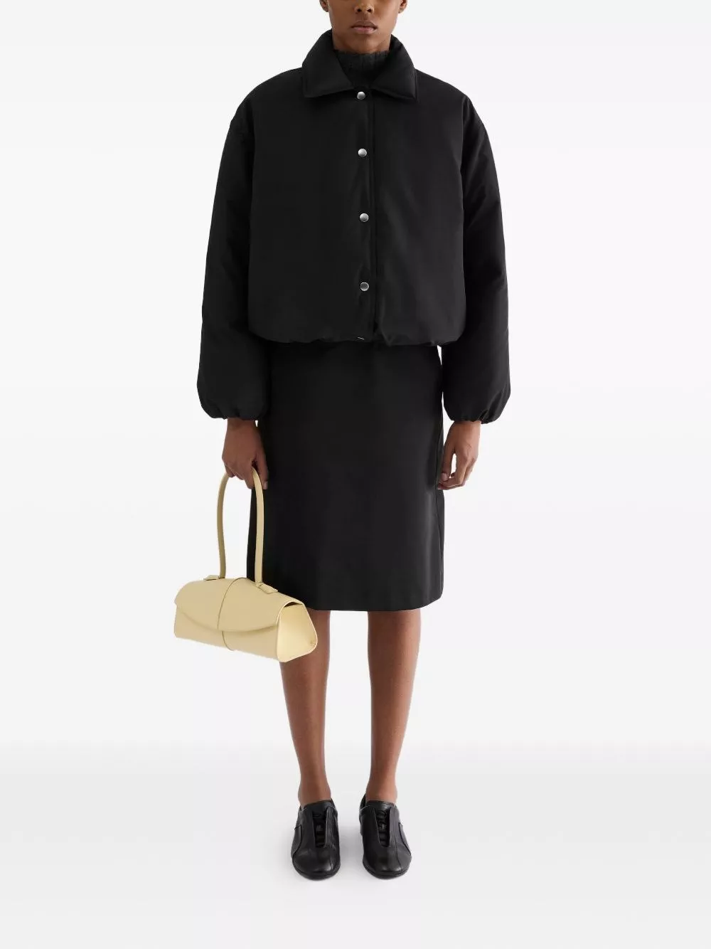 Jil Sander Giacca corta in piuma, view 2