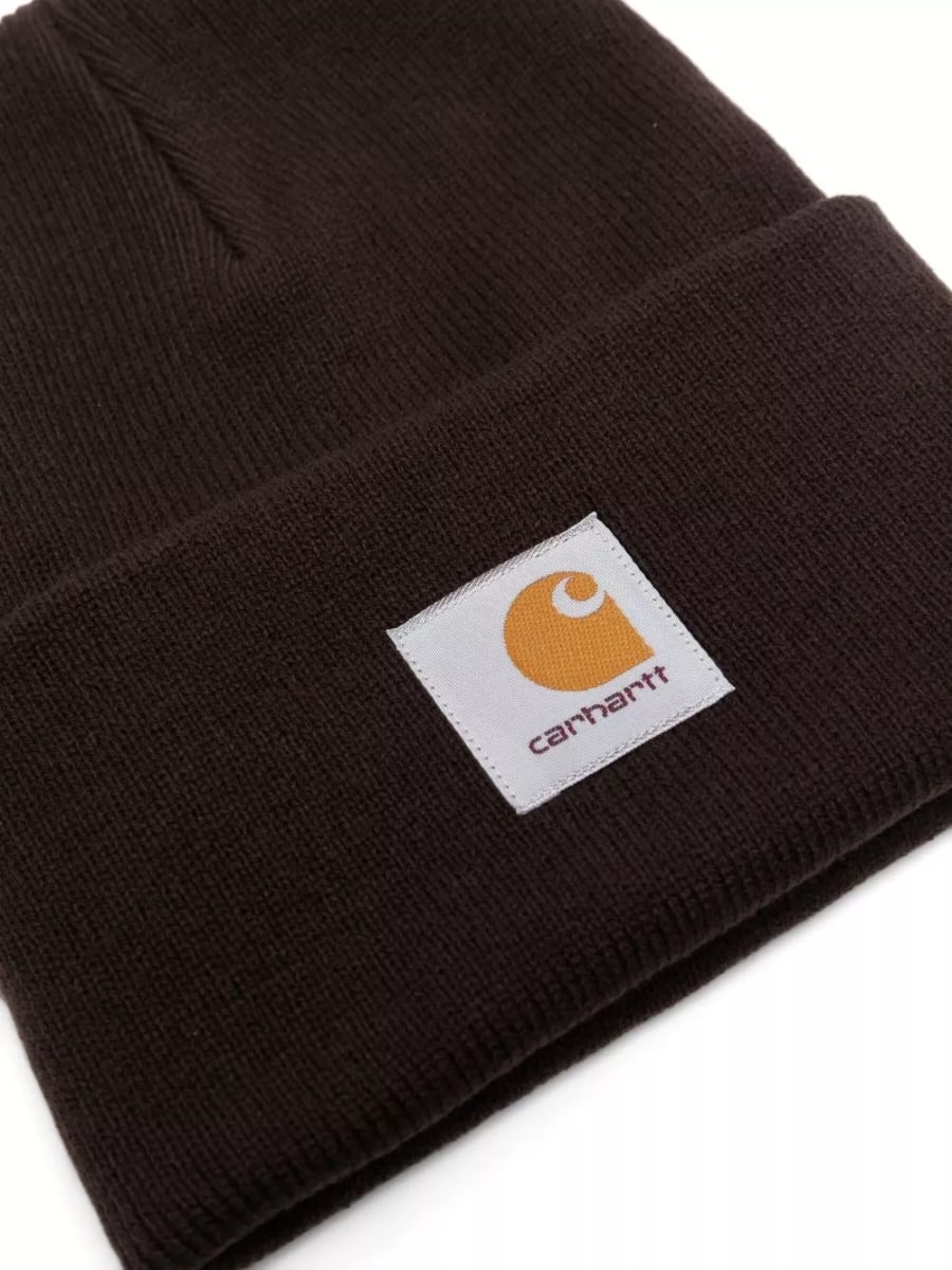Carhartt WIP Beanie con logo, view 2