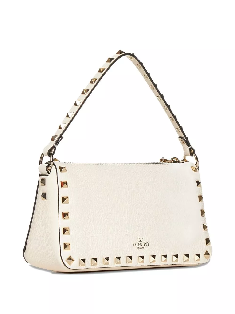 Valentino Garavani Borsa a spalla piccola in pelle Rockstud, view 2