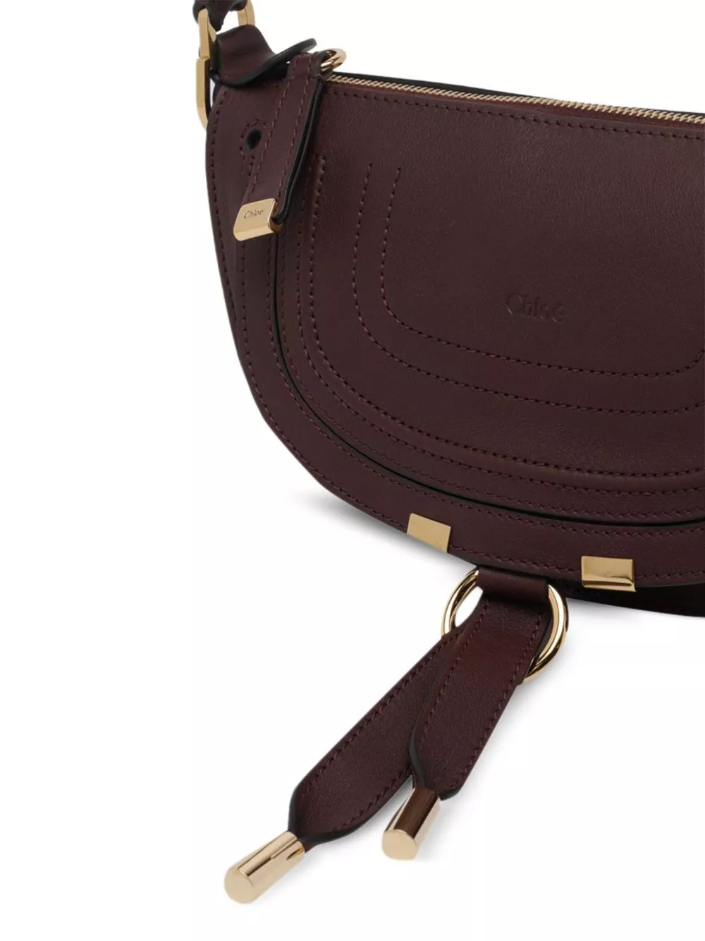 Chloé Borsa a spalla mini in pelle Marcie, view 2