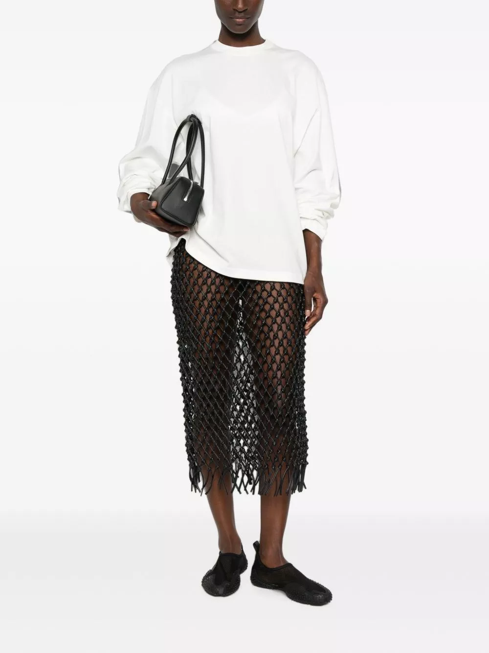 Jil Sander T-shirt in cotone con logo, view 2