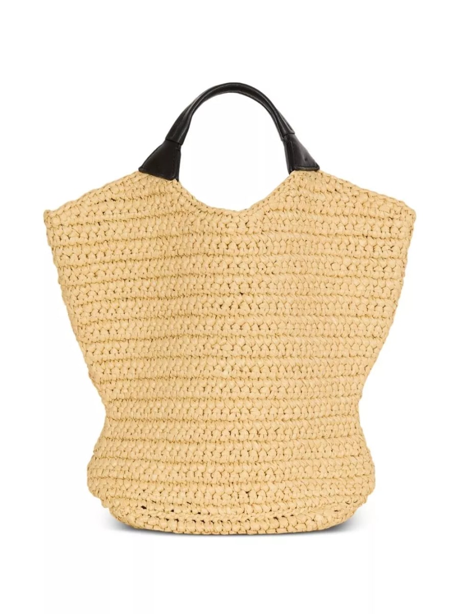 Balmain Borsa mini cabas in crochet, view 5
