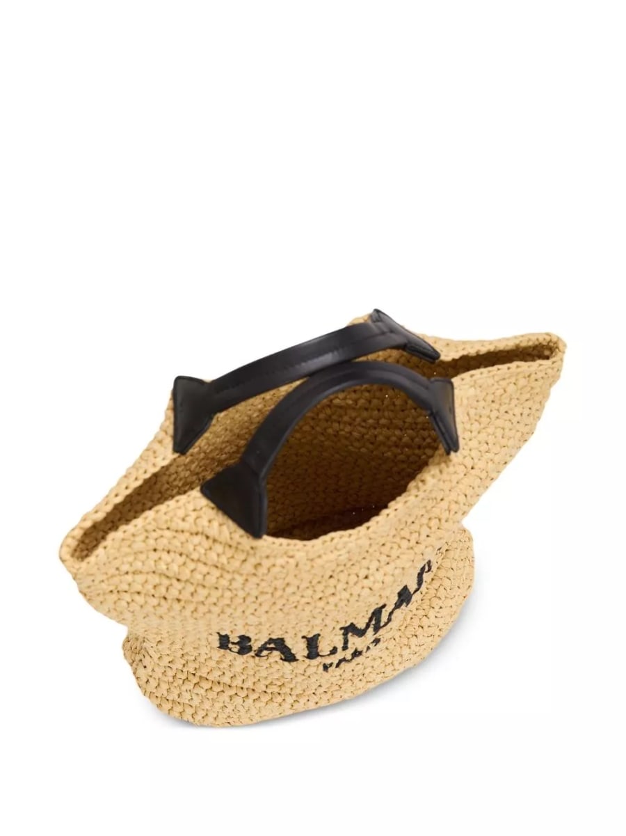 Balmain Borsa mini cabas in crochet, view 6