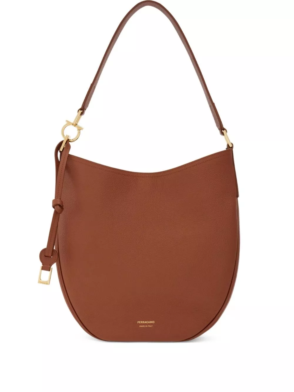 Ferragamo Borsa hobo media in pelle