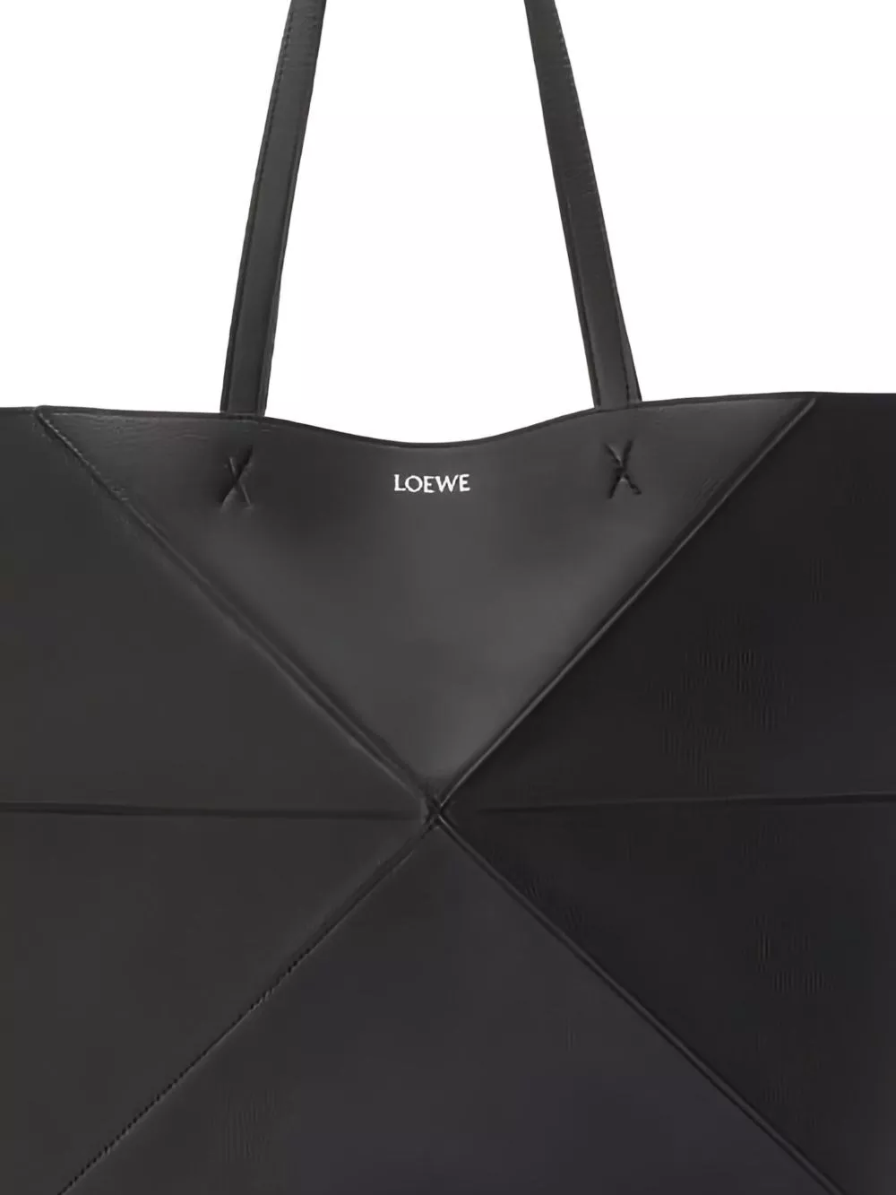 Loewe Borsa tote grande in pelle Puzzle Fold, view 2