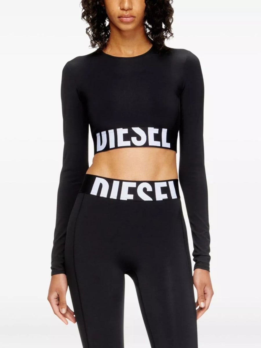 Diesel top con logo, view 2