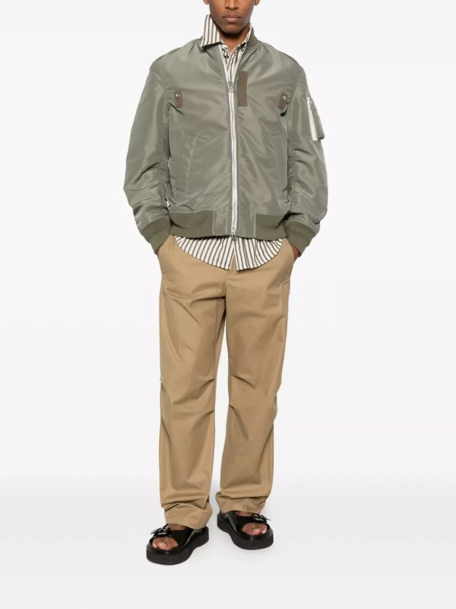 Sacai Giacca bomber in nylon, view 2