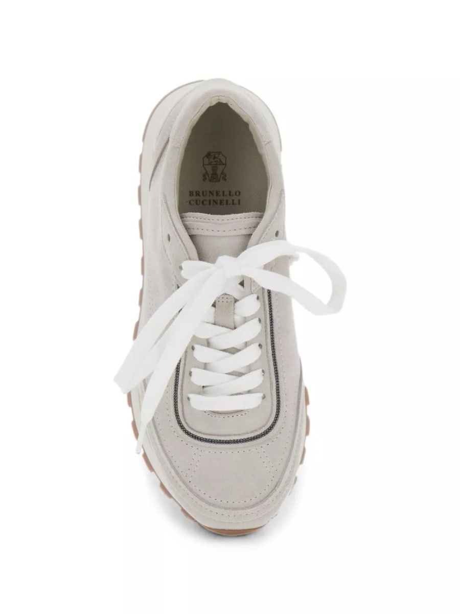 Brunello Cucinelli Sneakers in pelle, view 3