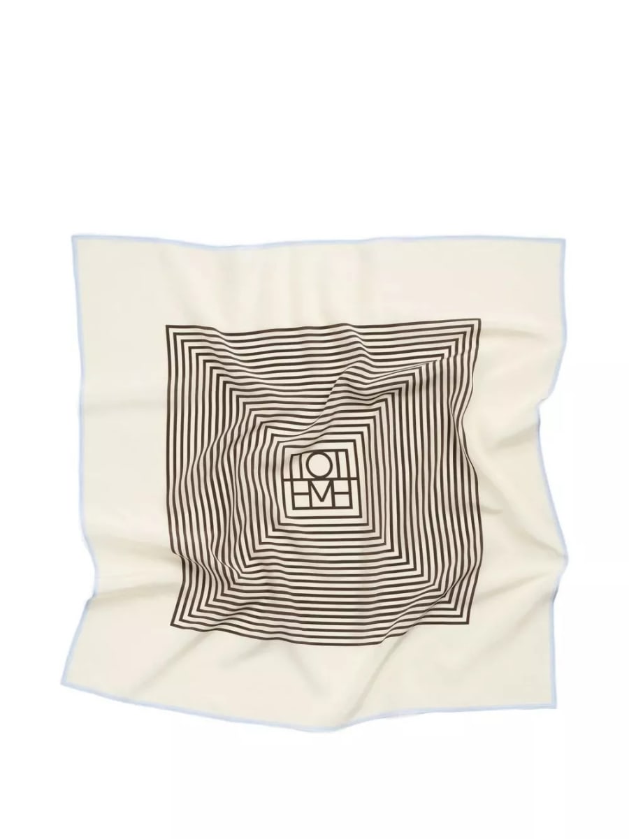 Toteme Foulard in seta monogram, view 2