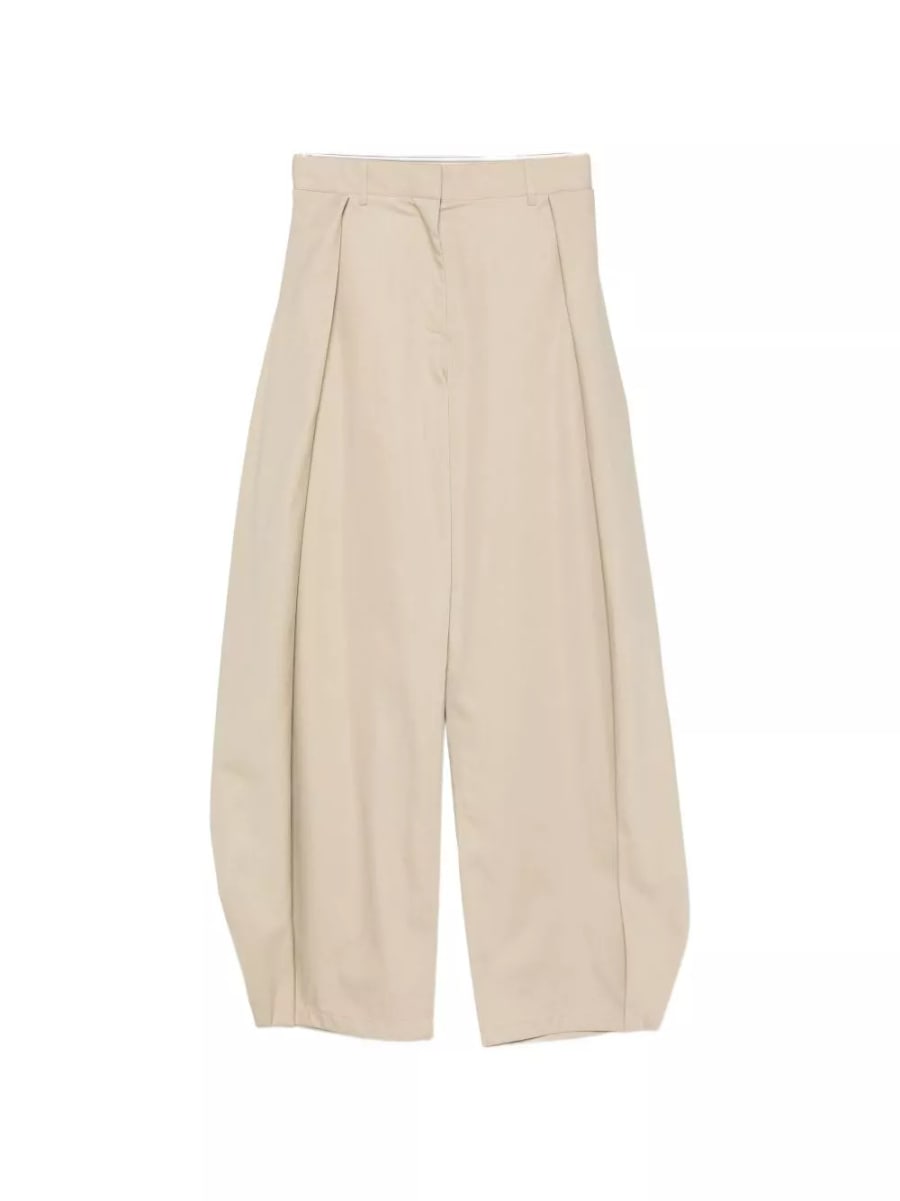 Loewe Pantaloni larghi in cotone e seta
