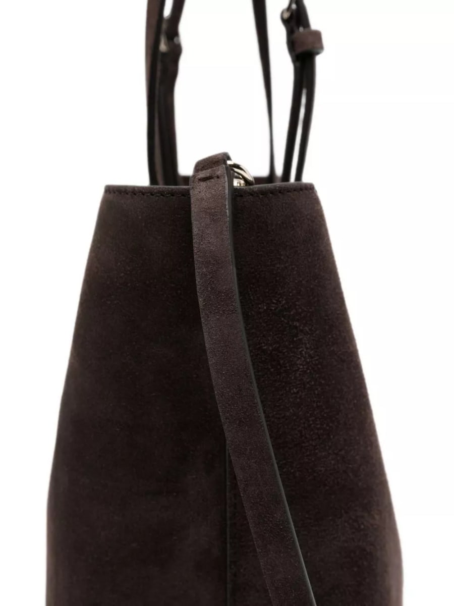 Valentino Garavani Borsa tote in pelle media Rockstud, view 4