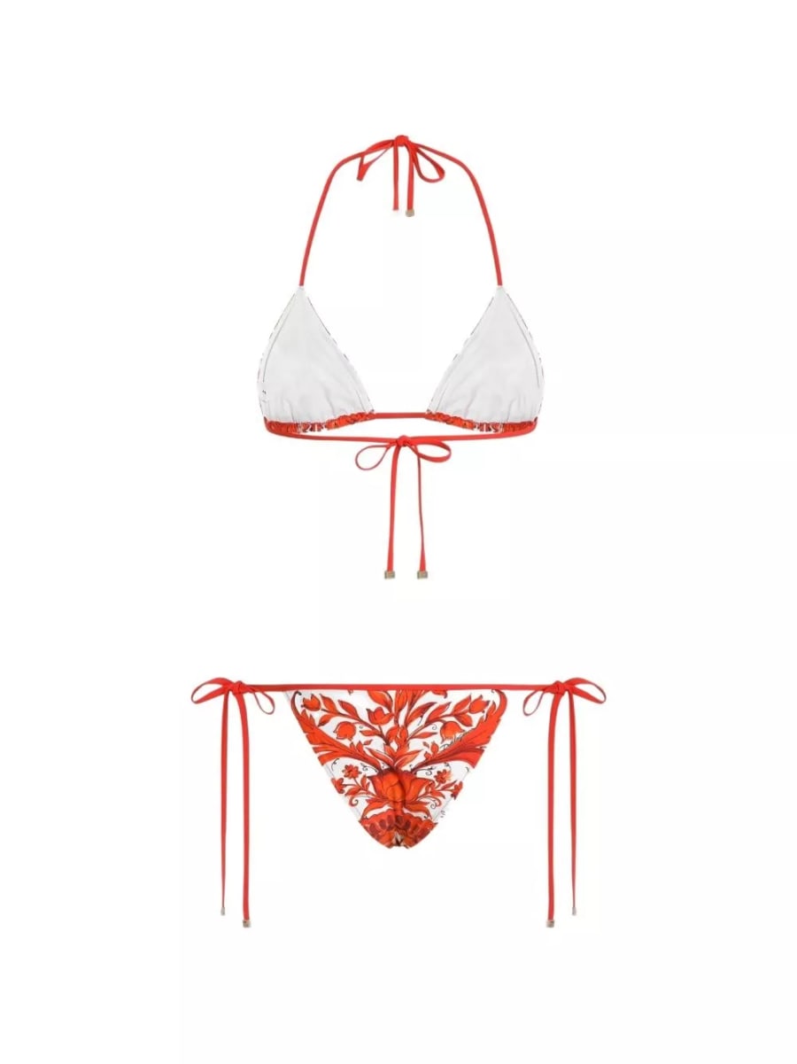 Dolce & Gabbana Set bikini stampa Maiolica, view 2