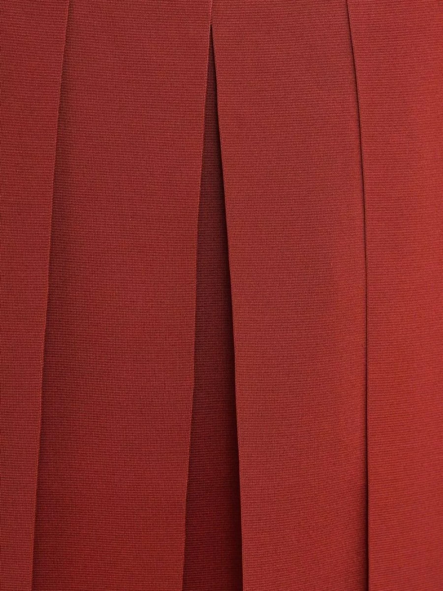 Alaïa Gonna midi in misto seta, view 2