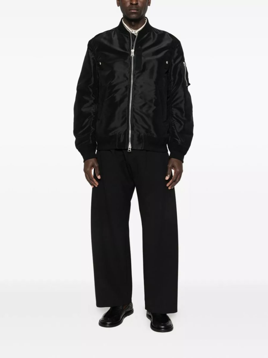 Sacai Giacca bomber in nylon, view 5