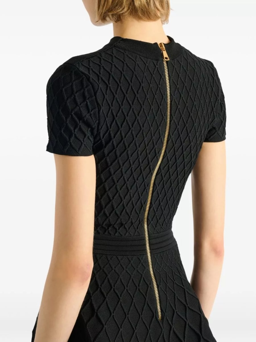 Balmain Abito mini svasato, view 3
