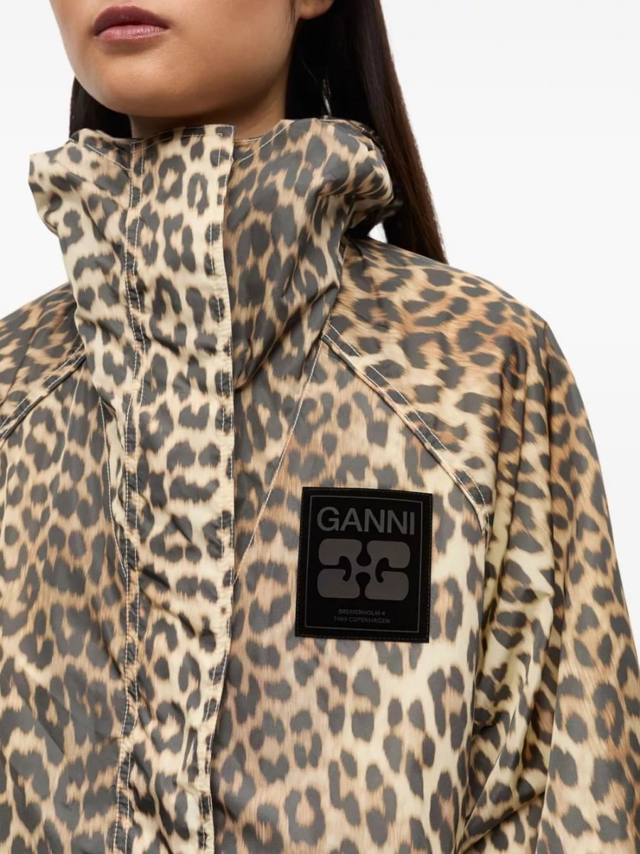 Ganni Giacca blouson in nylon, view 2