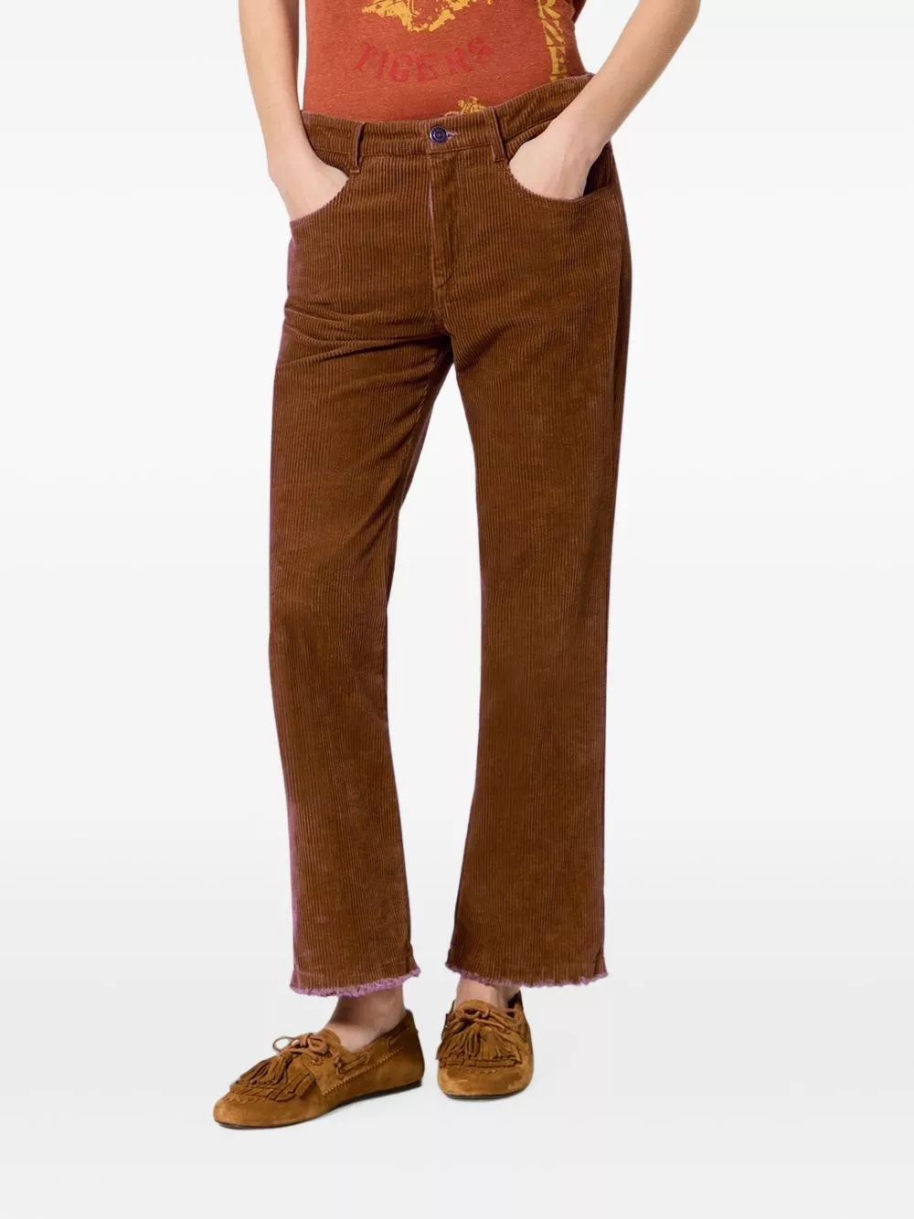 Marant etoile Pantaloni in cotone e misto Ruthie, view 2