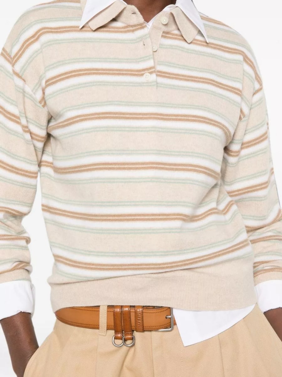 Guest in residence Maglia a righe in cashmere, view 4