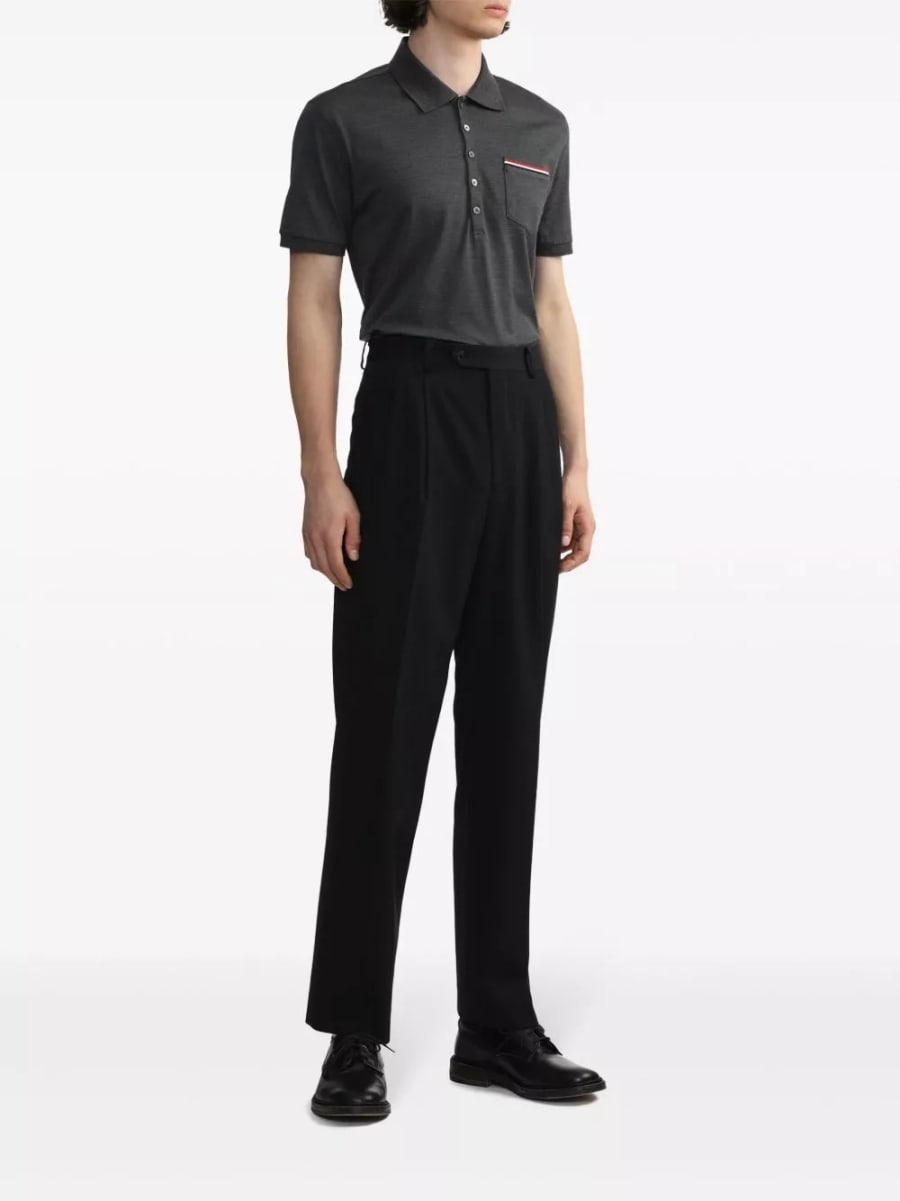 Thom Browne Rwb la polo in cotone, view 2