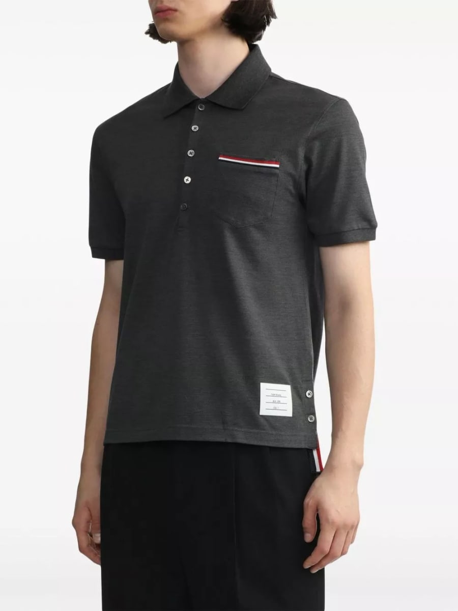Thom Browne Rwb la polo in cotone, view 4