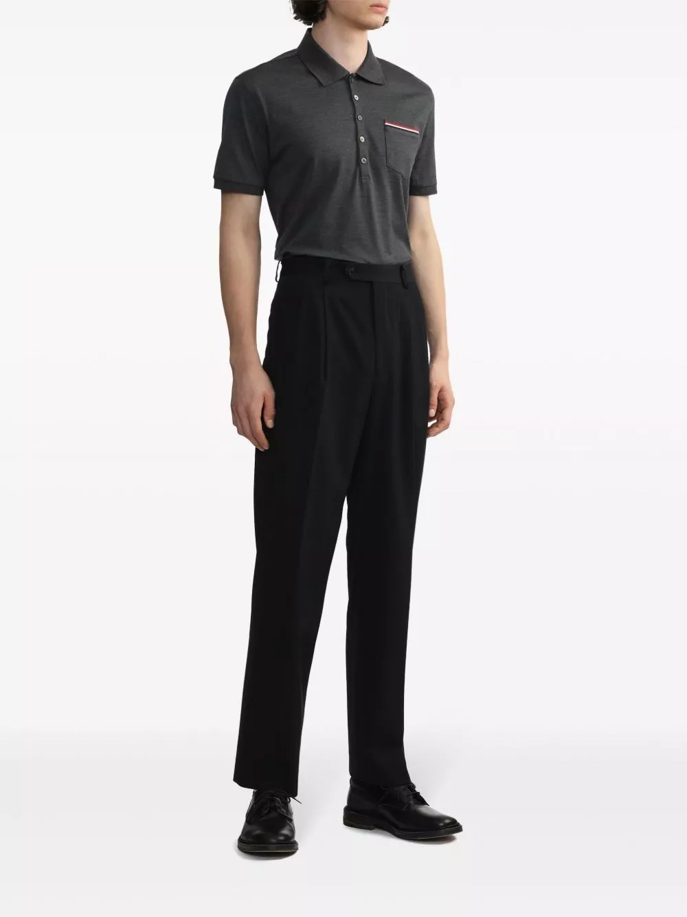 Thom Browne Rwb la polo in cotone, view 2
