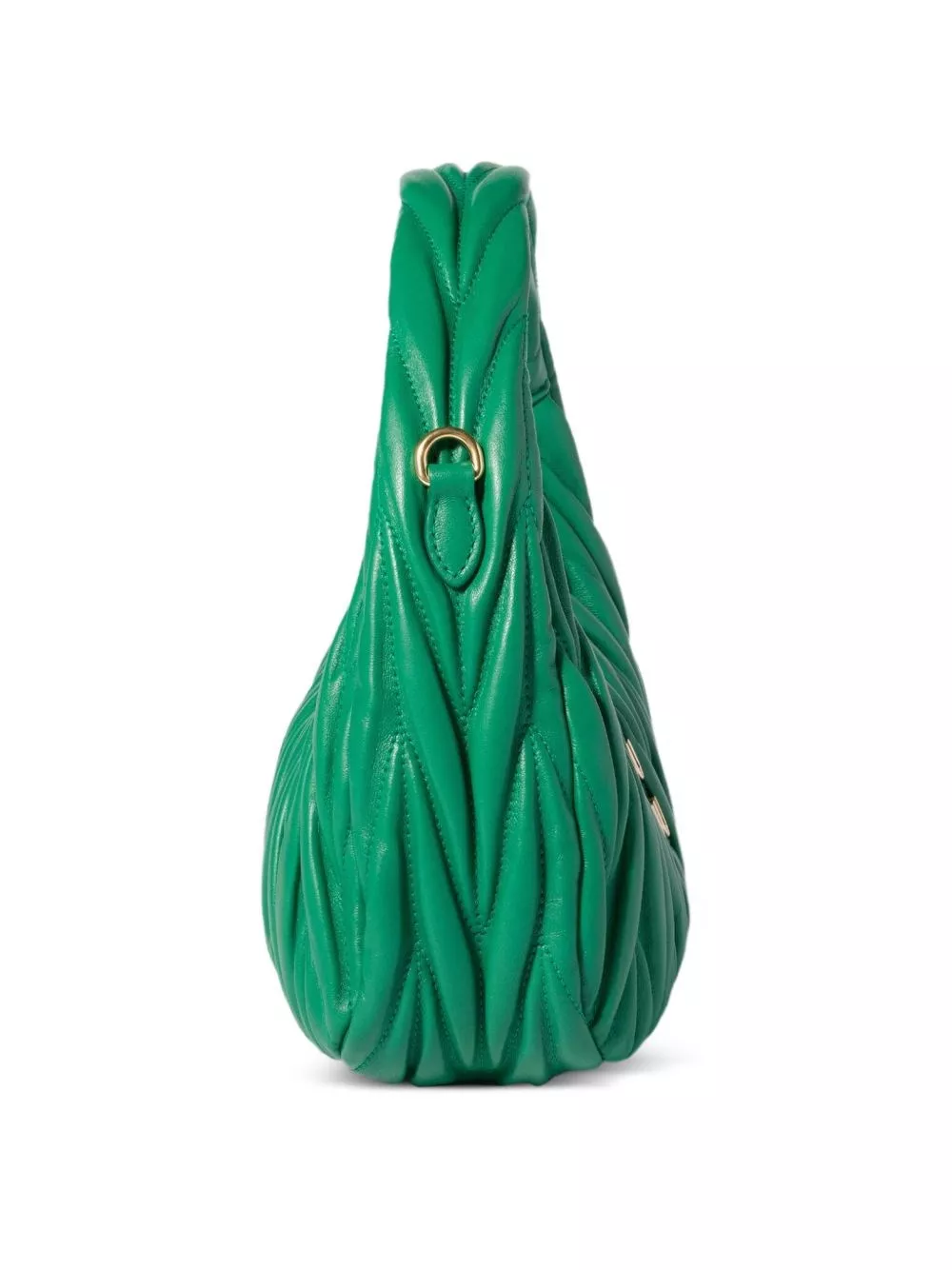 Miu Miu Borsa hobo in pelle Wander, view 2