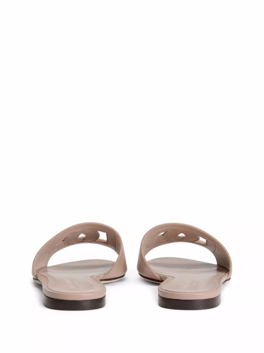Dolce & Gabbana Sandali flat in pelle DG Logo, view 2