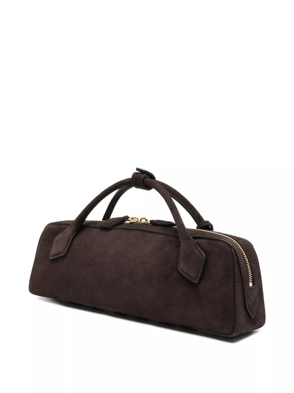 Alaïa Clutch in pelle scamosciata Le Teckel, view 2