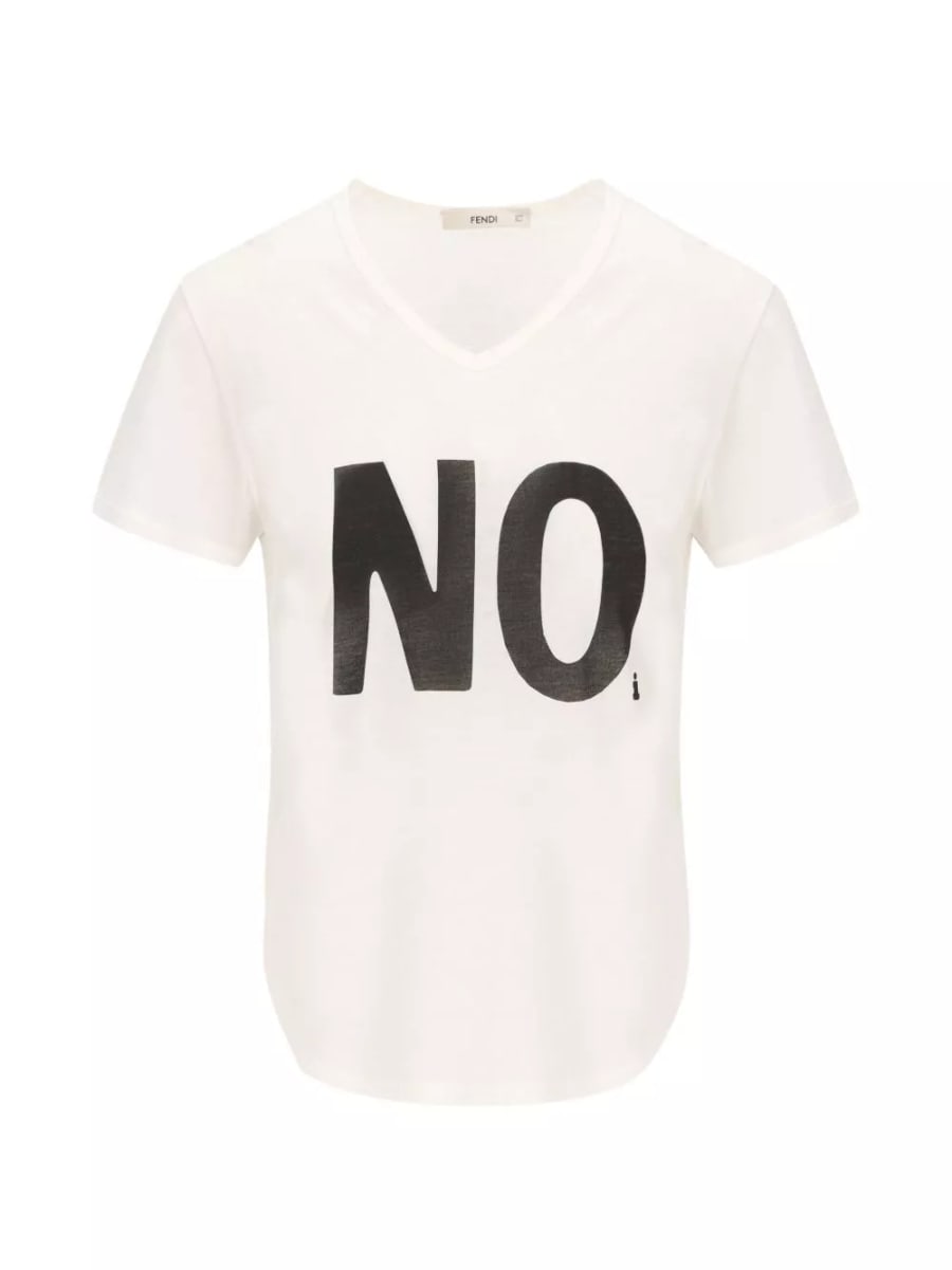 Fendi T-shirt in cotone senza stampa