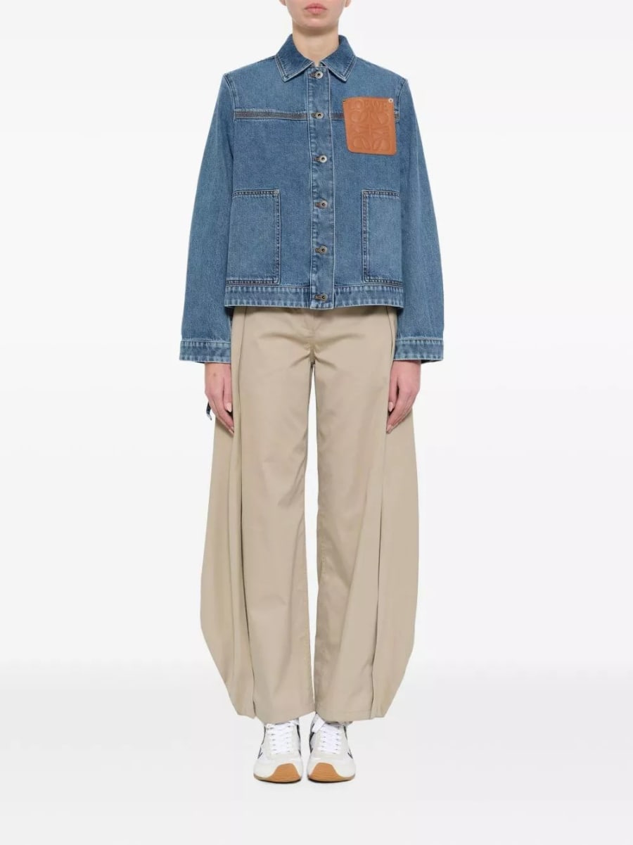 Loewe Giacca in denim Anagram, view 3