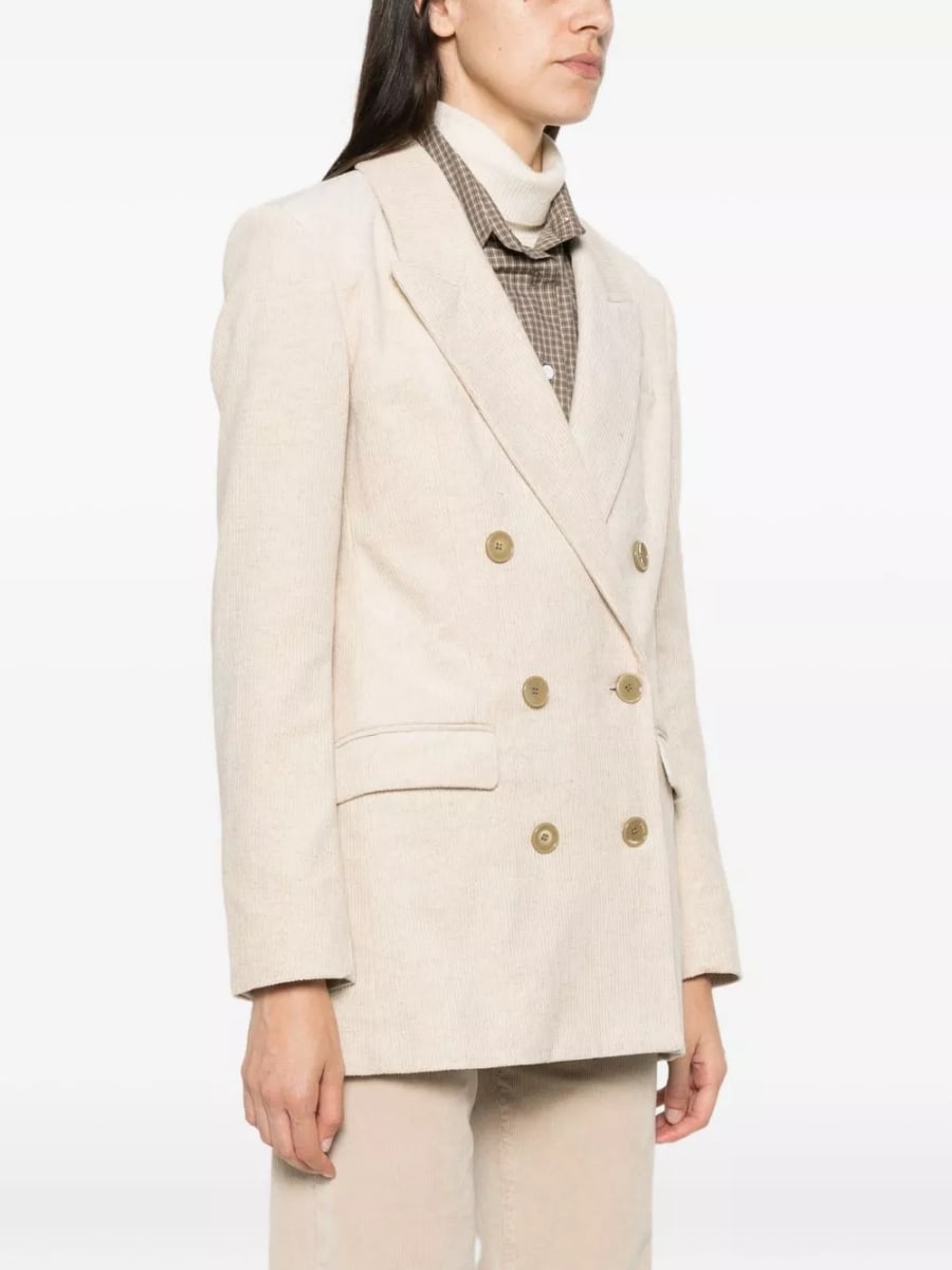 Marant etoile Giacca in cotone e lino Rasma, view 3