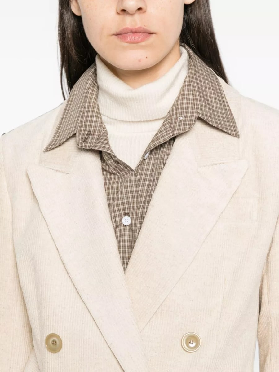 Marant etoile Giacca in cotone e lino Rasma, view 4