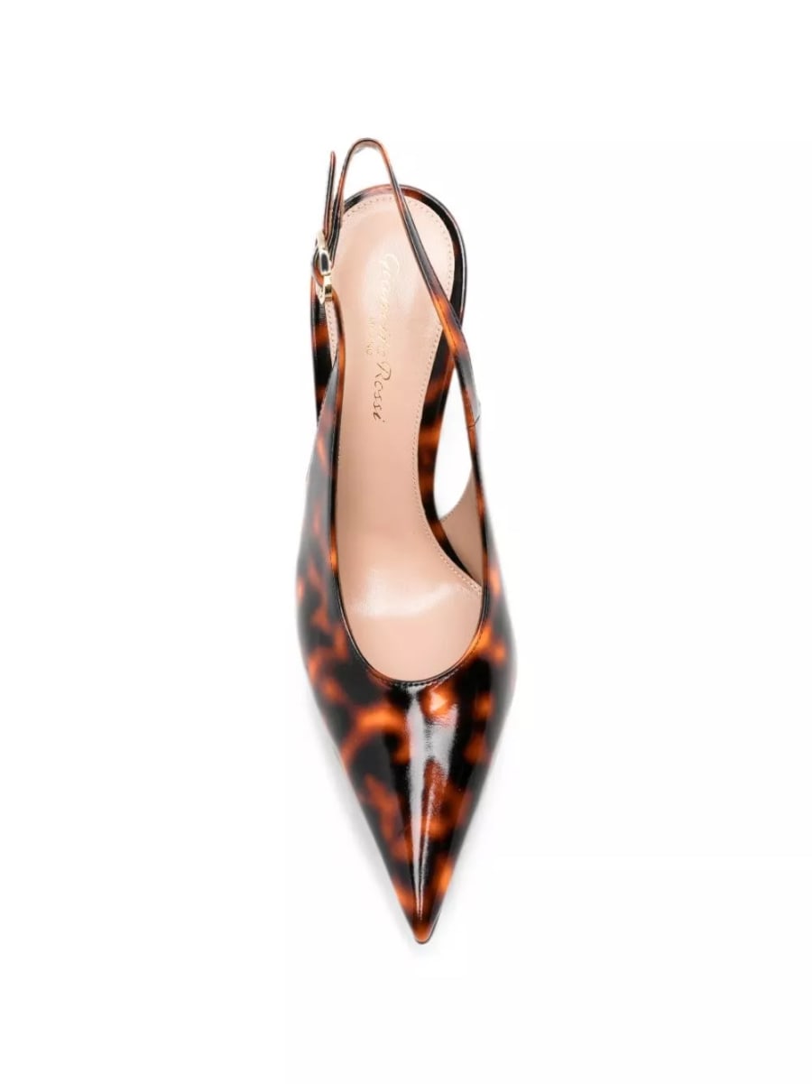 Gianvito rossi Pumps slingback in pelle Sofia, view 2