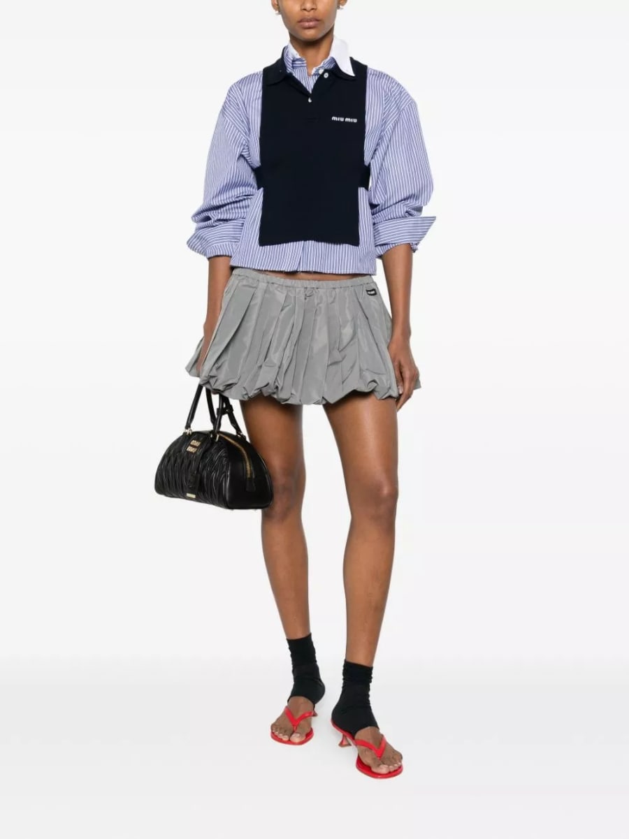 Miu Miu Top in cotone, view 4