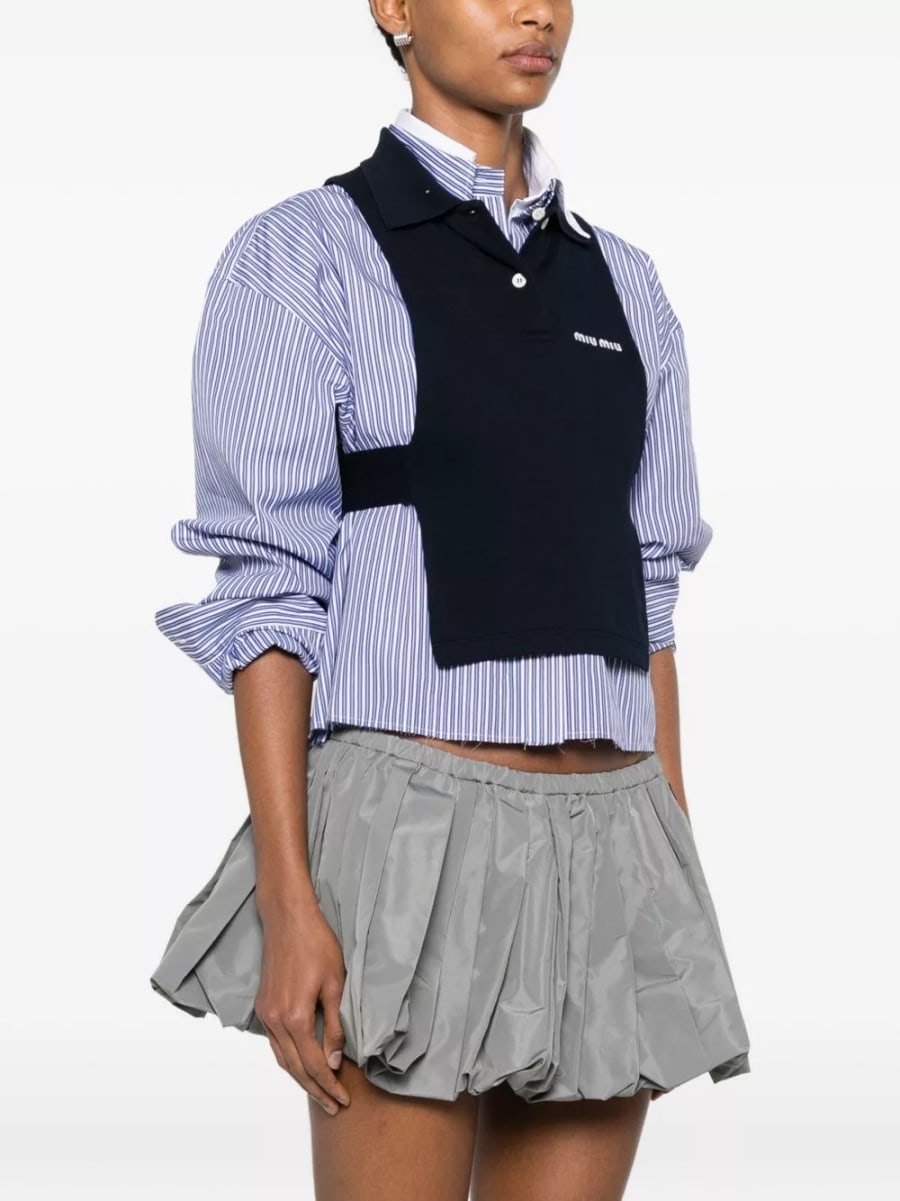 Miu Miu Top in cotone, view 5