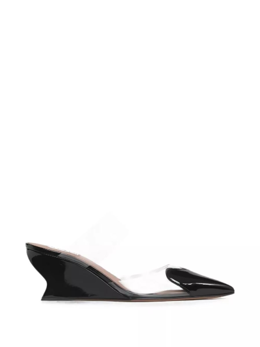 Alaïa Le Coeur wedge mules