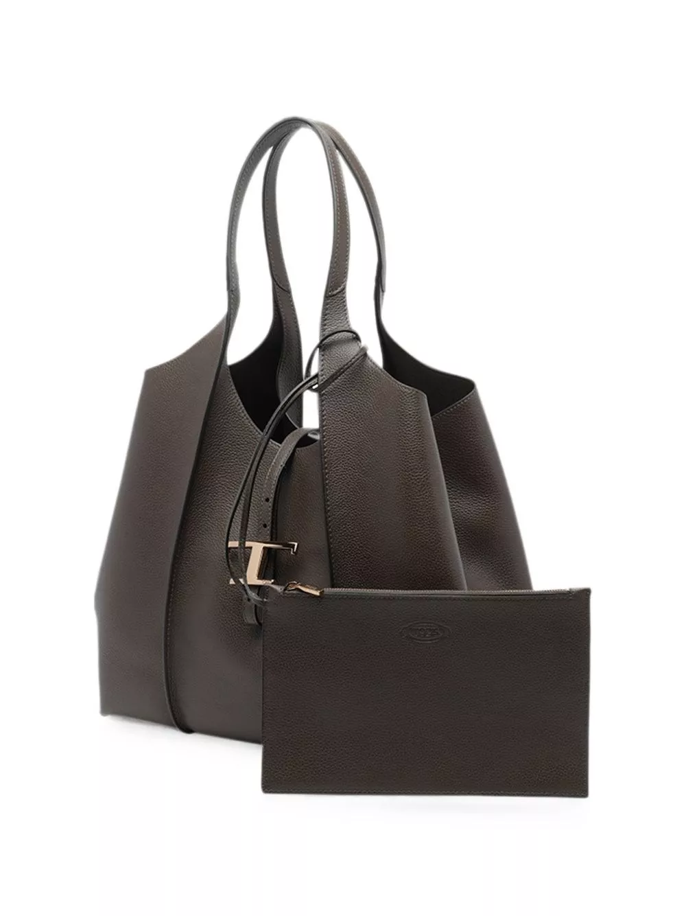 Tod's Borsa Tote in pelle media T Timeless, view 2