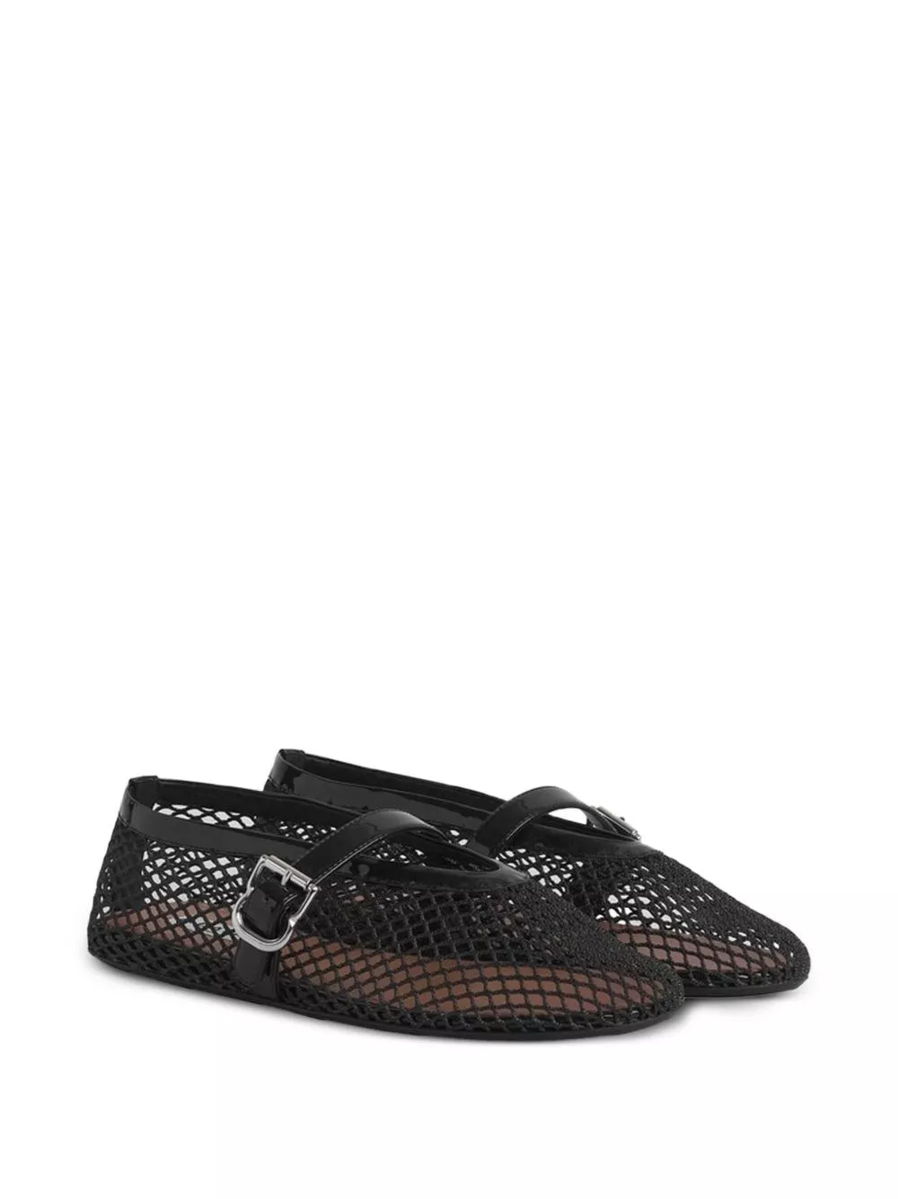 Alaïa Ballerine in pelle a rete