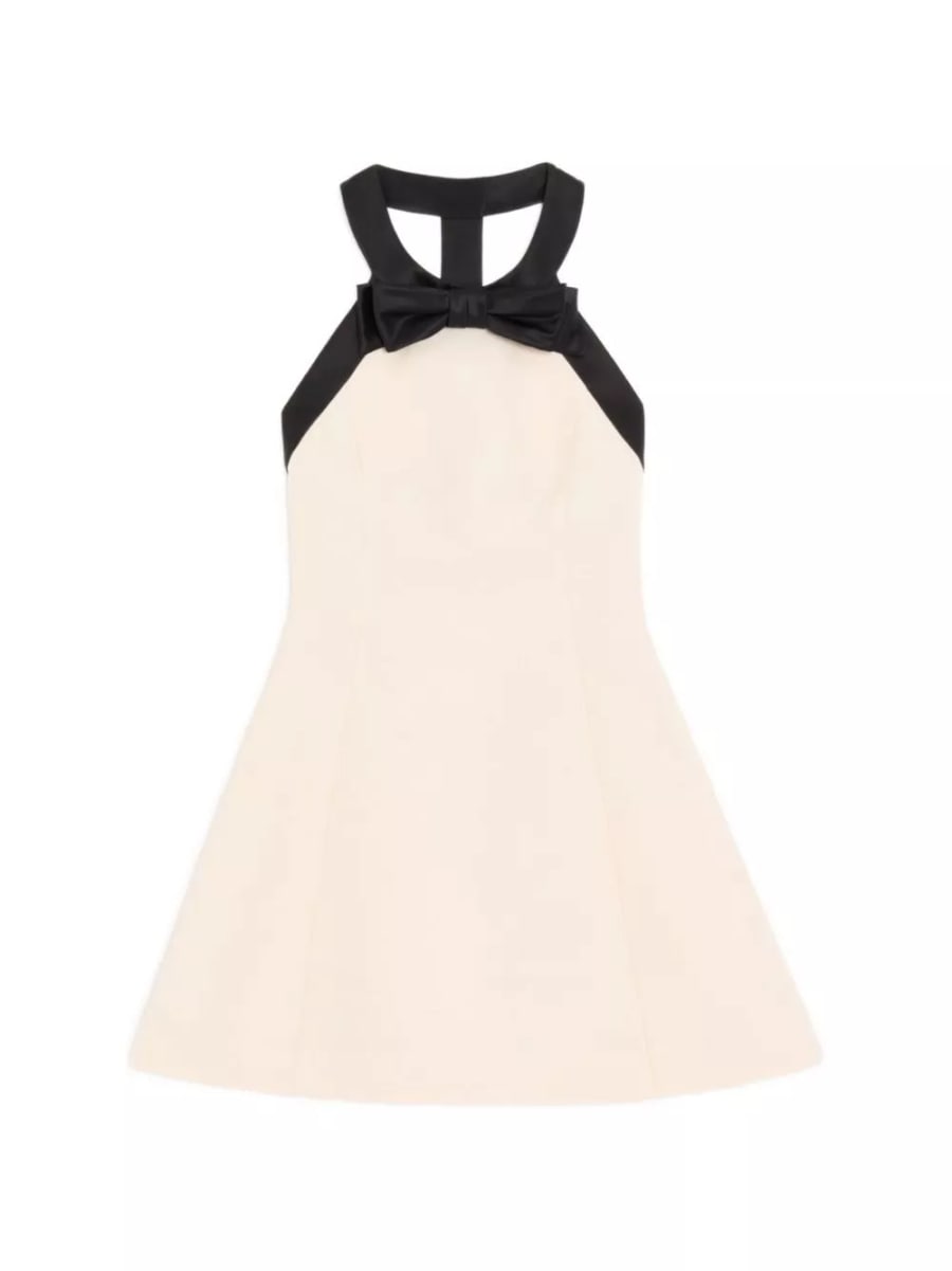 Valentino Abito mini in misto lana e seta