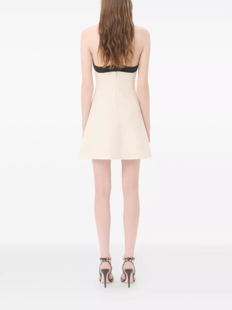 Valentino Abito mini in misto lana e seta, view 4
