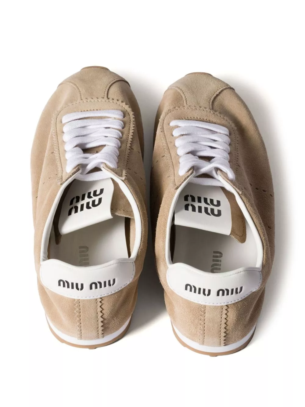 Miu Miu Sneakers in pelle scamosciata Plume, view 2