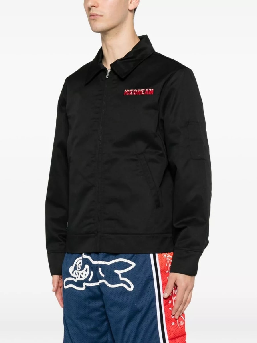 Icecream Giacca blouson con zip logo, view 2