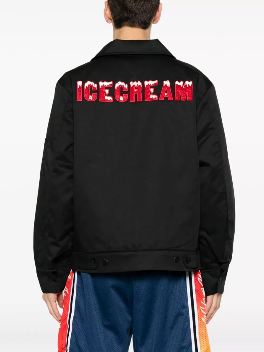 Icecream Giacca blouson con zip logo, view 5