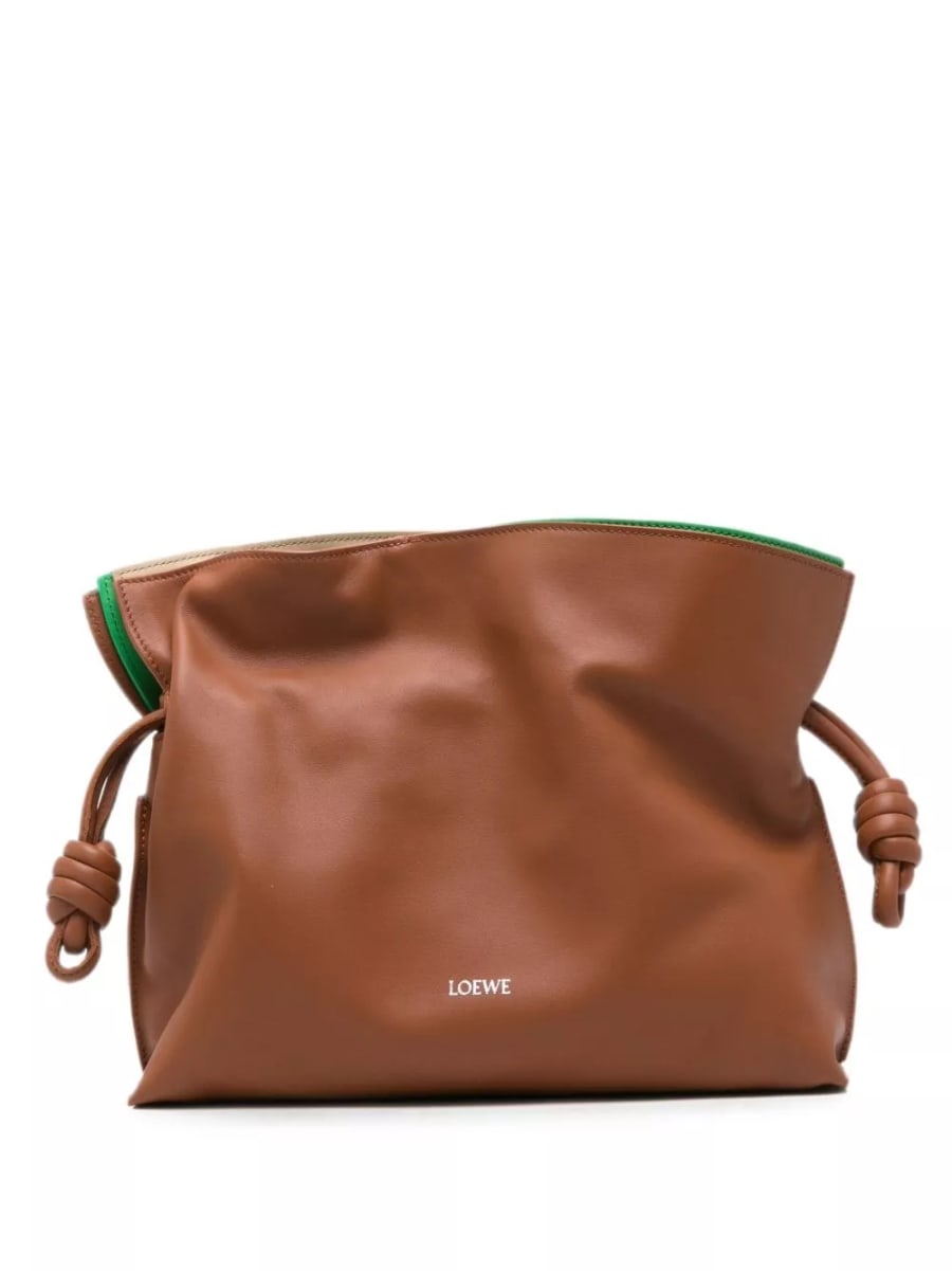 Loewe Clutch media in pelle Flamenco