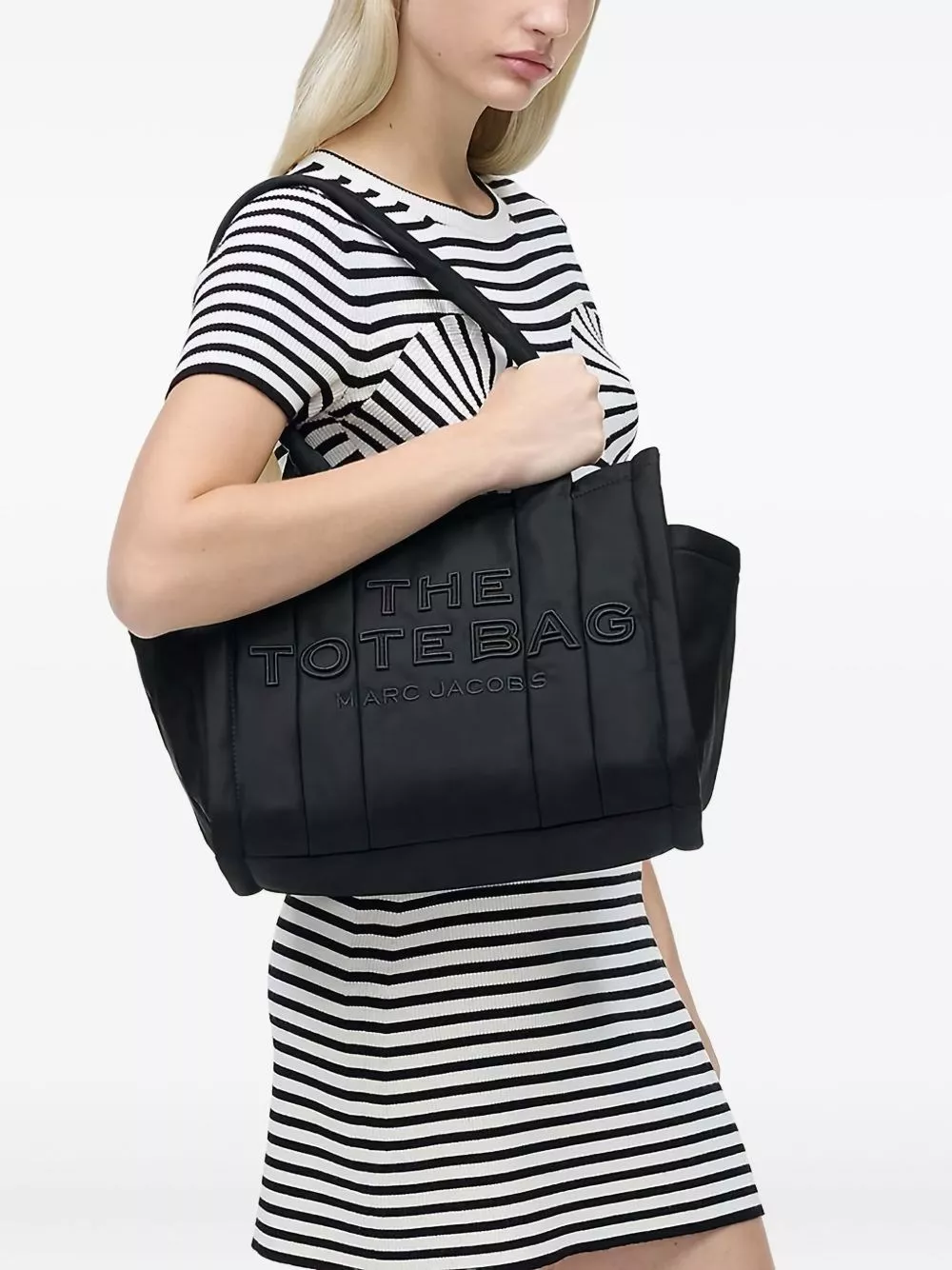 Marc Jacobs Tote Bag in nylon di medie dimensioni, view 2