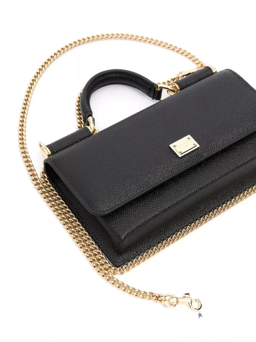 Dolce & Gabbana Borsa mini in pelle, view 3