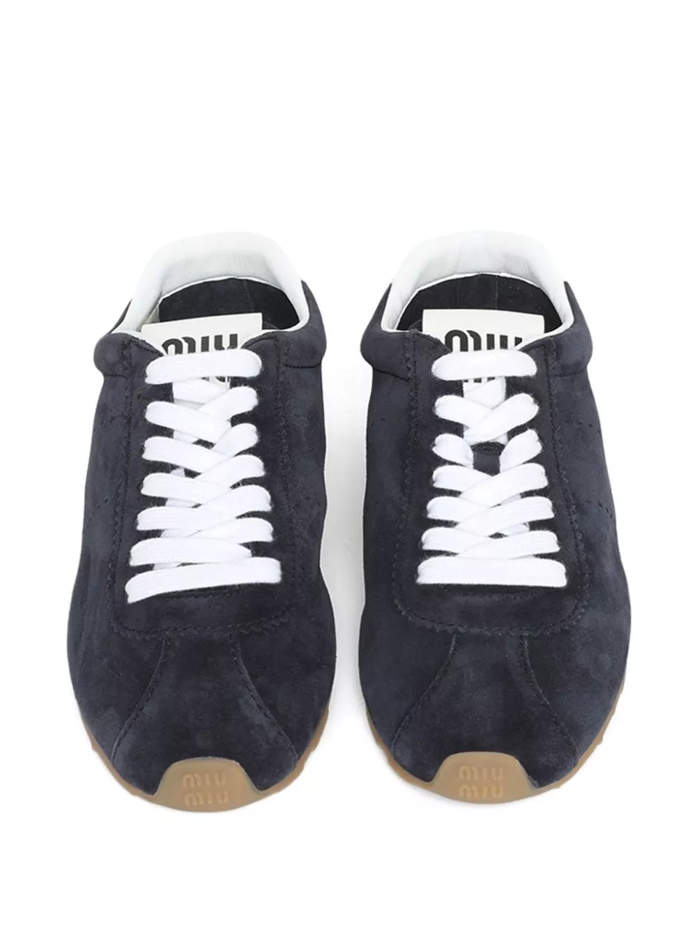 Miu Miu Sneakers in pelle scamosciata Plume, view 2