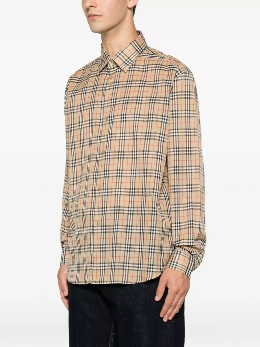 Burberry Camicia a quadri in cotone, view 2