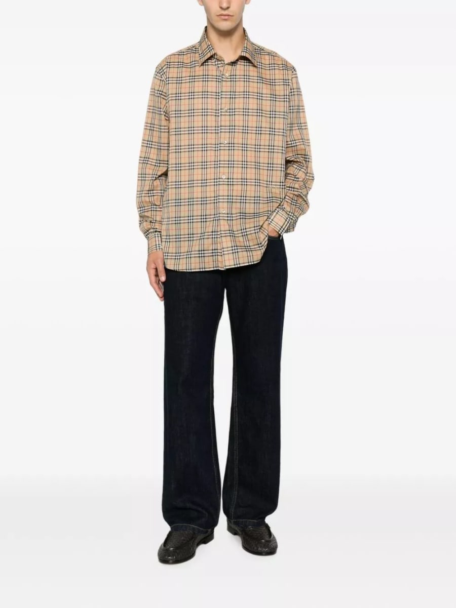 Burberry Camicia a quadri in cotone, view 5